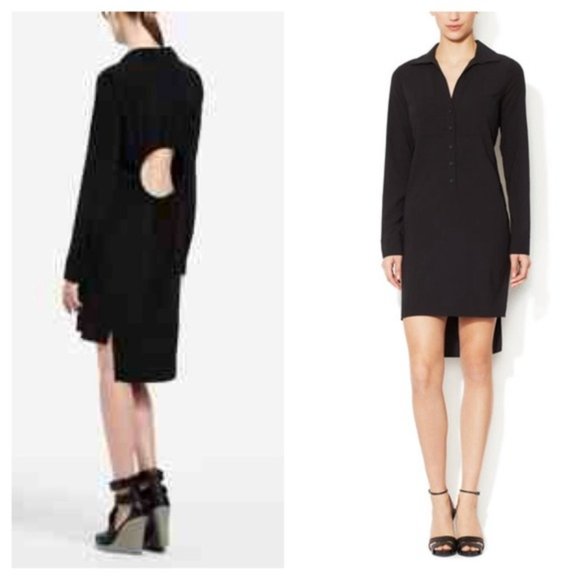 BCBG Christa Black Keyhole Shirtdress S/M - Picture 11 of 11